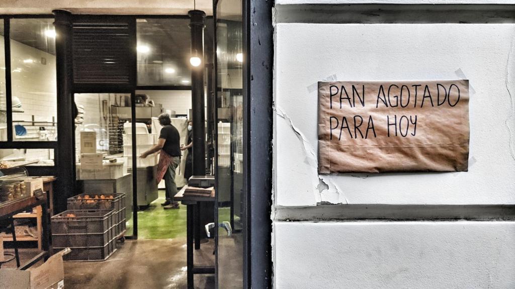 El interior de la panadería.