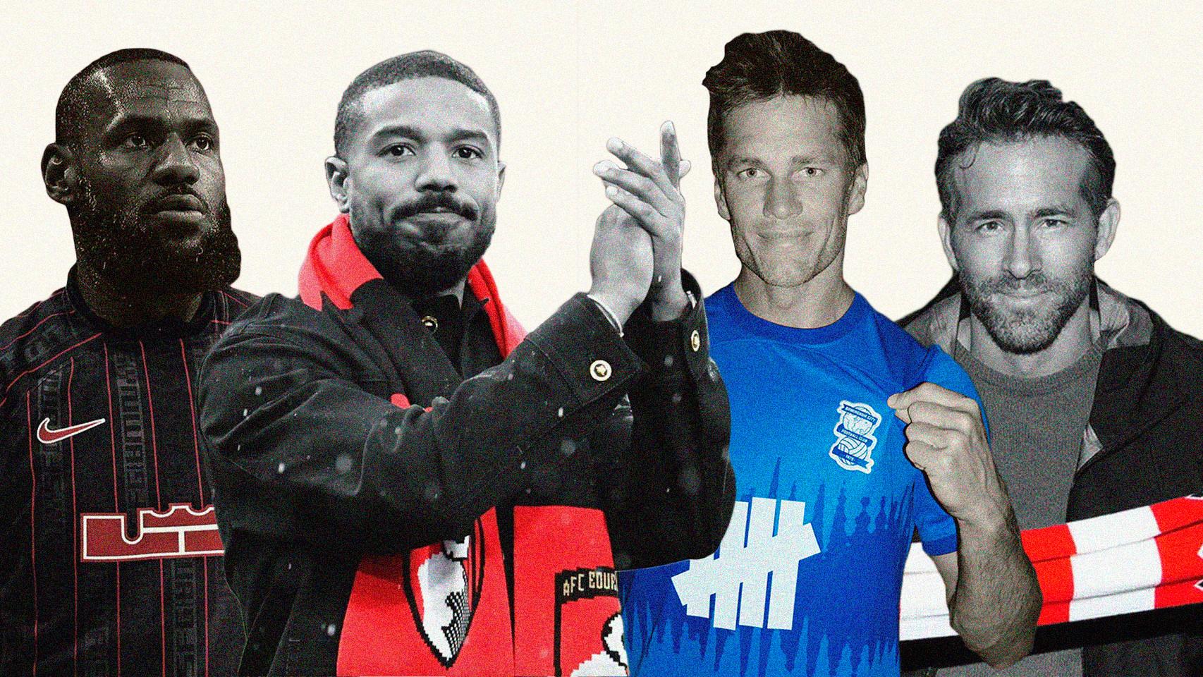 LeBron James, Michael B. Jordan, Tom Brady y Ryan Reynolds
