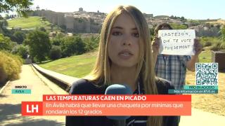 Andrea Ferrando en su conexión en 'La hora de La 1'.