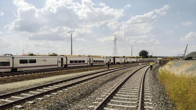 Imagen de archivo de unas vías de tren