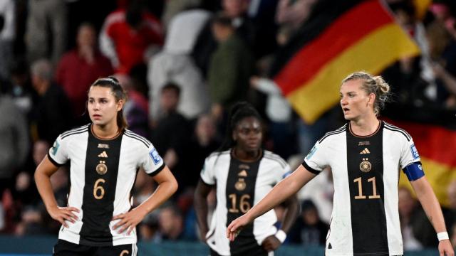 Las jugadoras de Alemania, tras caer eliminadas del Mundial femenino.