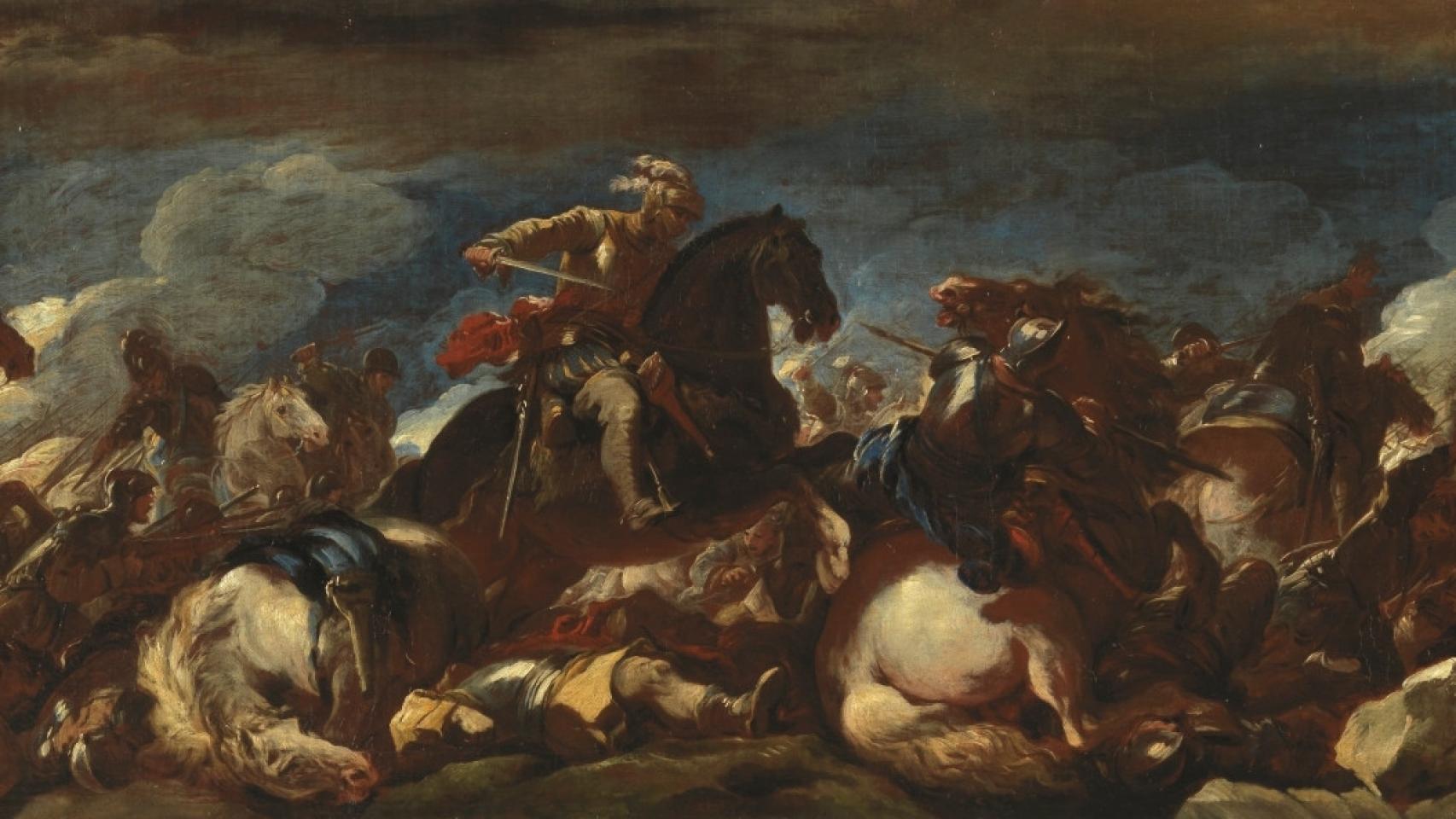 Luca Giordano: 'Batalla de San Quintín' (1692 - 1693). Museo del Prado