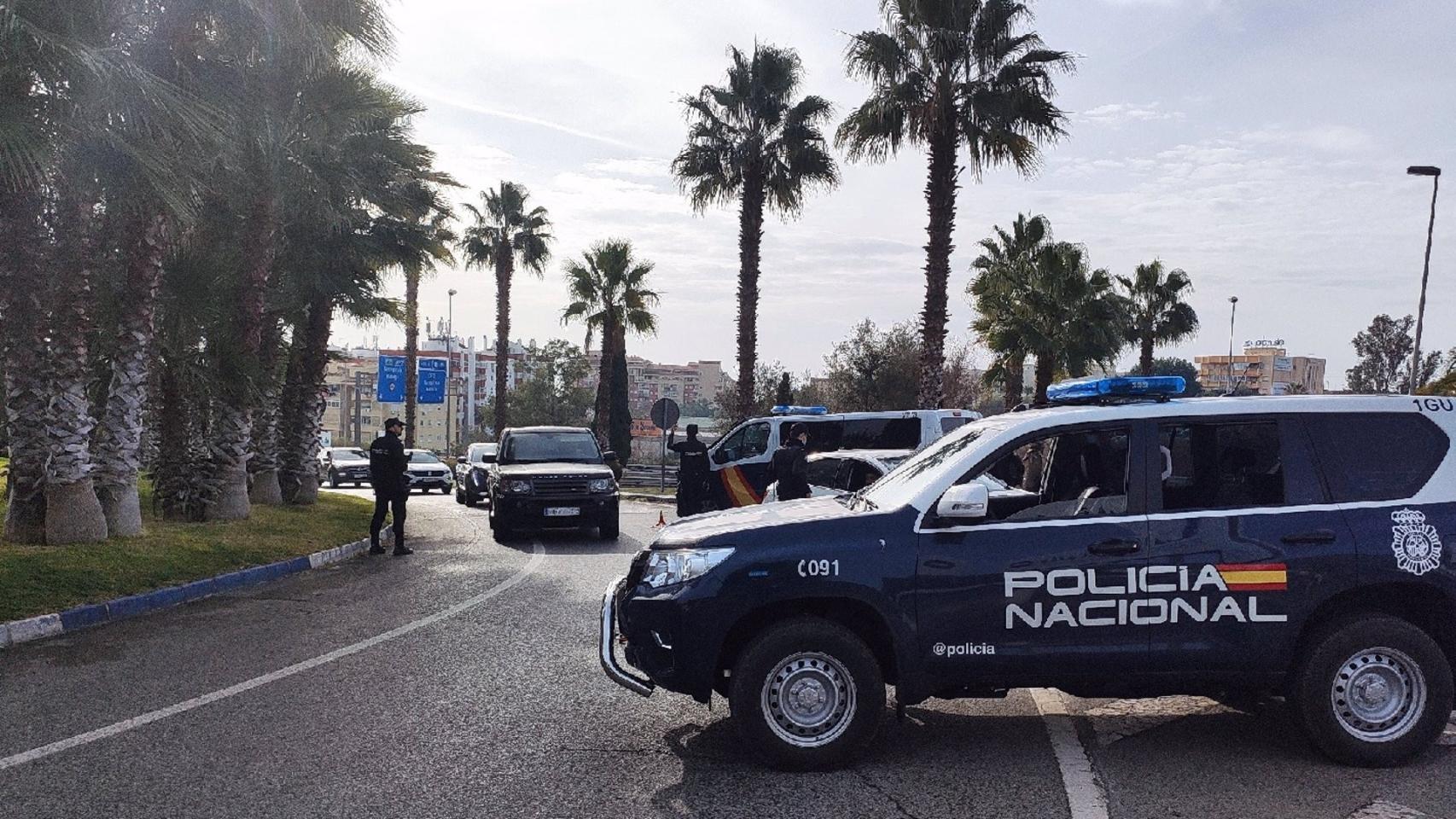 Imagen de archivo de un control de la Policía Nacional.