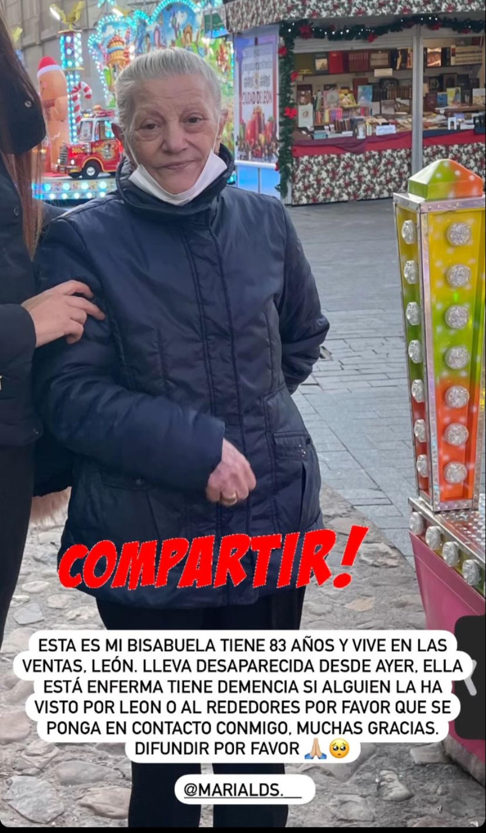 La mujer desaparecida en León