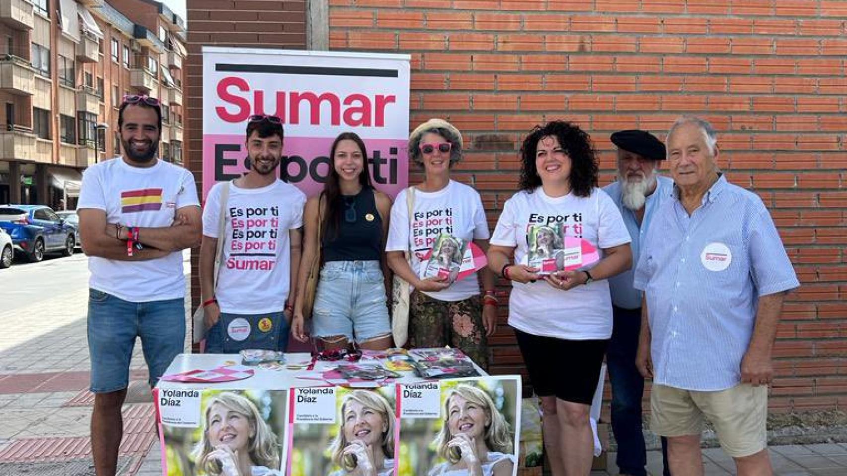 La Asamblea de IU Tordesillas en un acto de campaña
