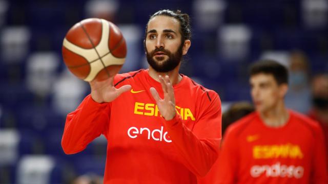 Ricky Rubio, con la Selección