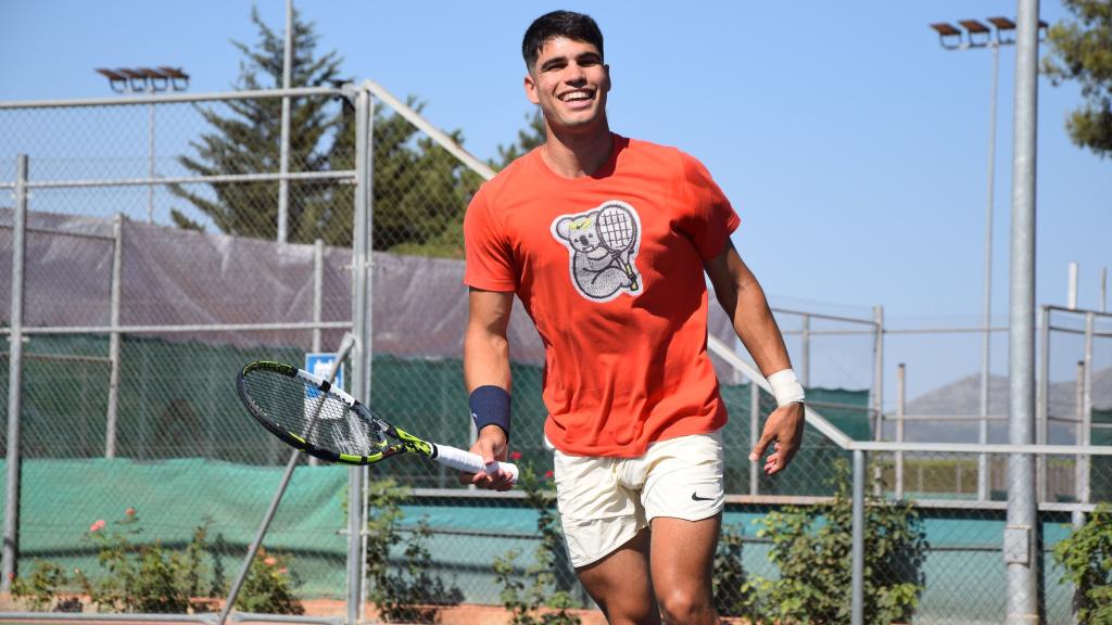 Carlos Alcaraz, en la JC Ferrero Equelite