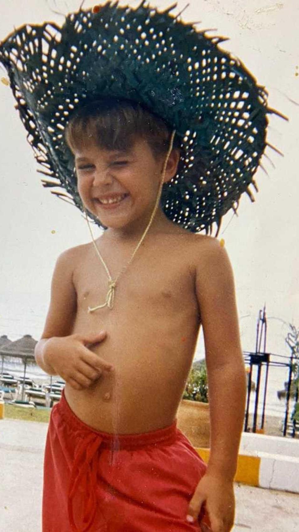 Daniel Sancho en una imagen de cuando era pequeño, publicada por su padre.
