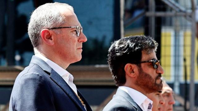 Stéfano Domenicali, presidente de la F1, y Ben Sulayem, su homólogo en la FIA.