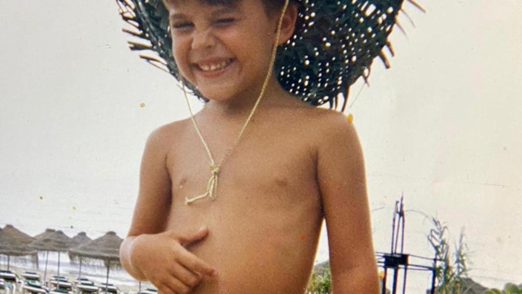 Daniel Sancho, en una imagen de pequeño.