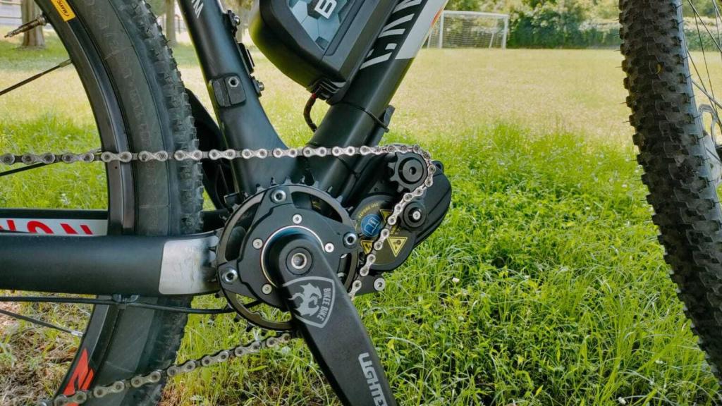 Motor de Lightest montado en una bici