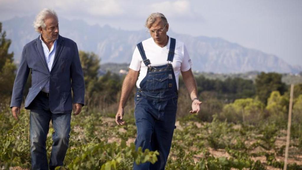 Xavier y Jaume Gramona en el viñedo