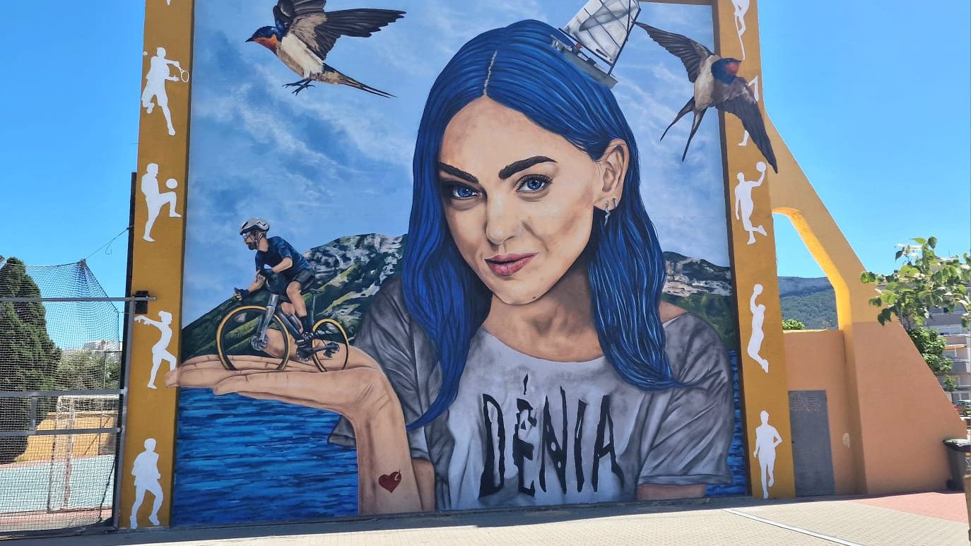 Así luce el mural.