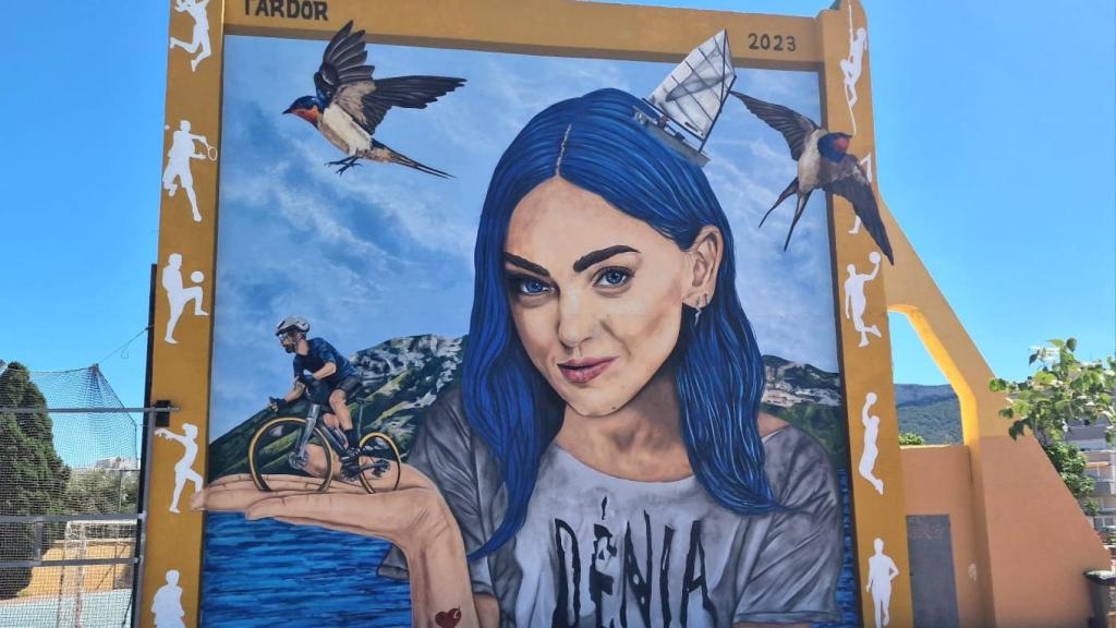 Así luce el mural.