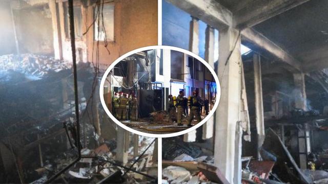 El edificio de Goya 32 tras la explosión