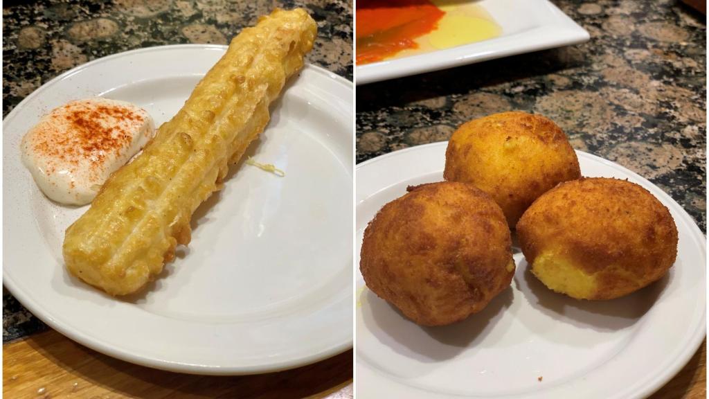 Algunos de los pintxos de Ganbara