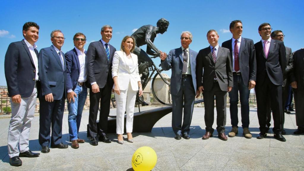 Federico Martín Bahamontes, en un homenaje en Toledo.