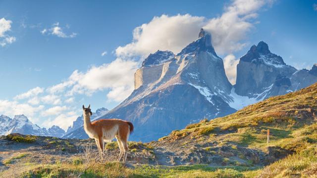 Imagen de archivo de los Andes chilenos con poca nieve.