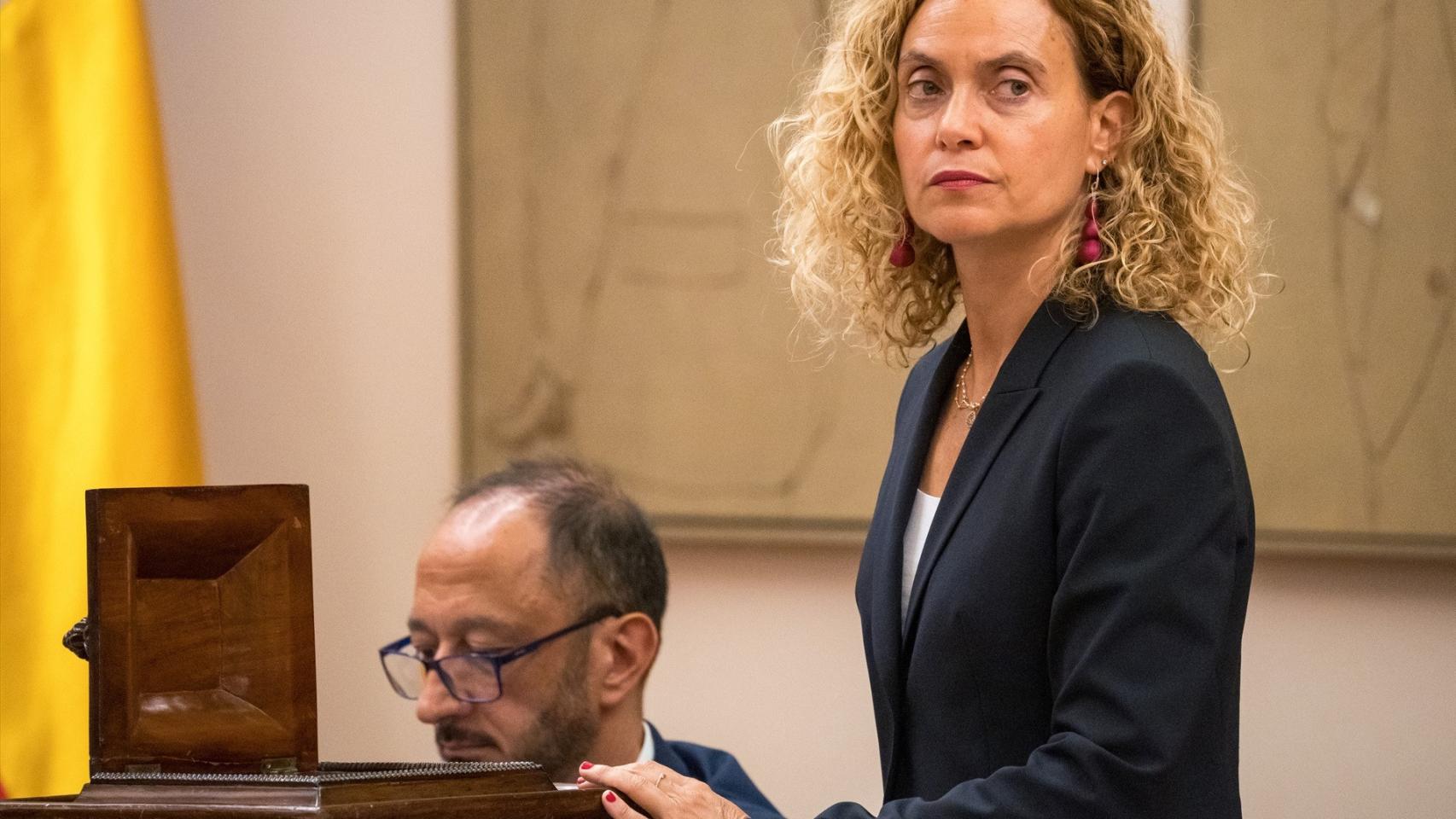 Meritxell Batet, presidenta del Congreso, el pasado 1 de junio en la votación para elegir la Secretaría Segunda de la Mesa de la Diputación Permanente.