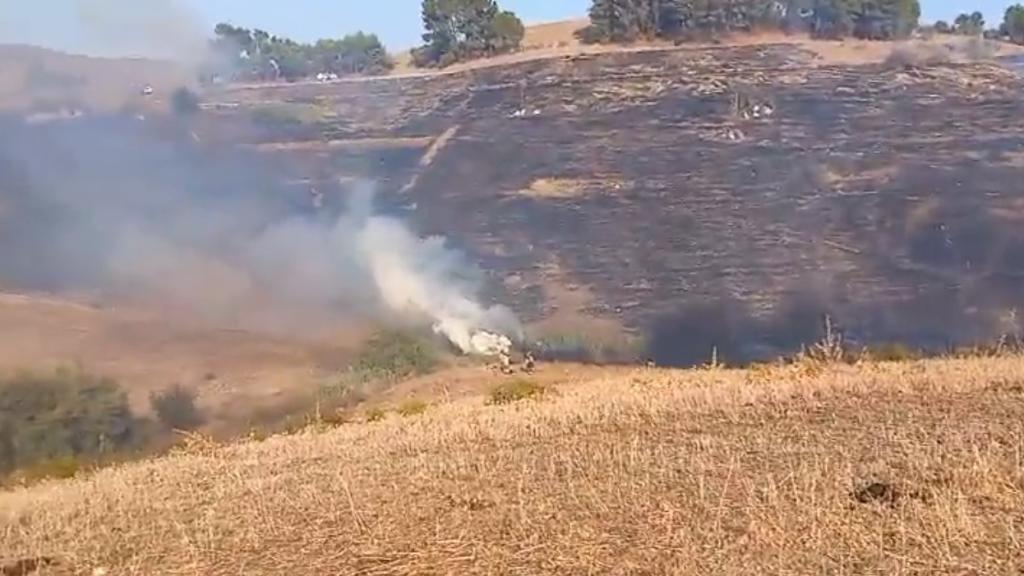 Incendio forestal en Pizarra.
