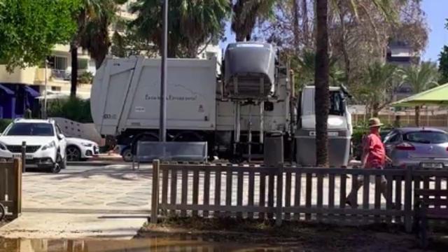 Captura del vídeo de Ibiza que ha compartido el turista.
