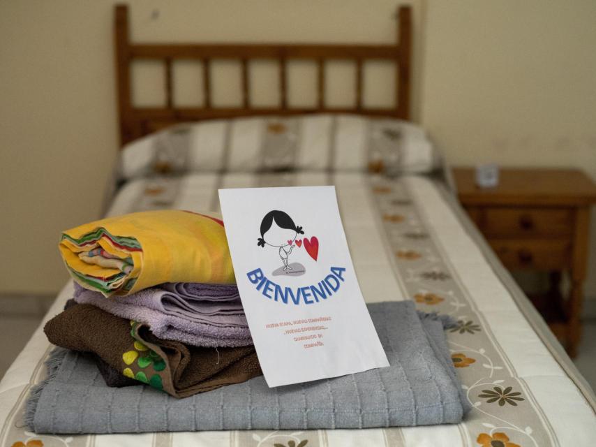 Kit que recibió Chantall al llegar al centro del Proyecto Esperanza.