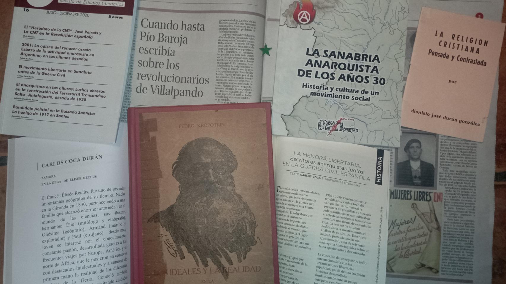 Publicaciones libertarias de la época