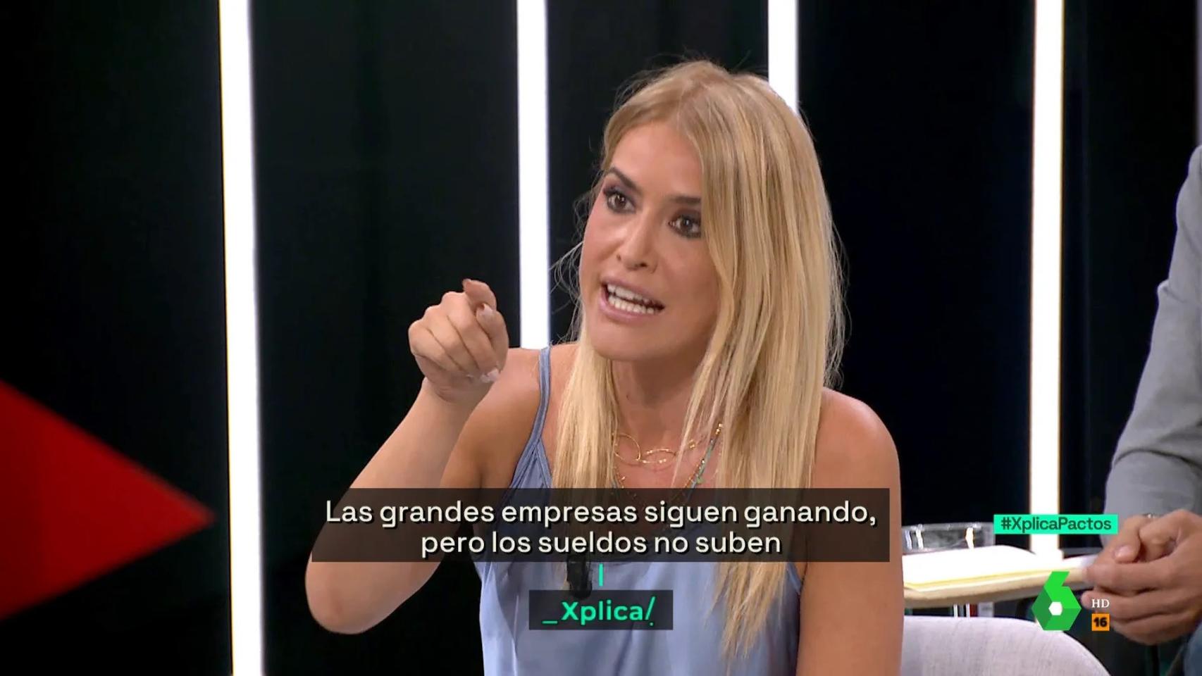 Afra Blanco en 'laSexta Xplica'.