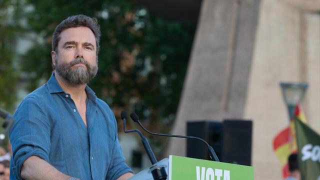 Iván Espinosa de los Monteros, en el acto de cierre de campaña de Vox el pasado 21 de julio.