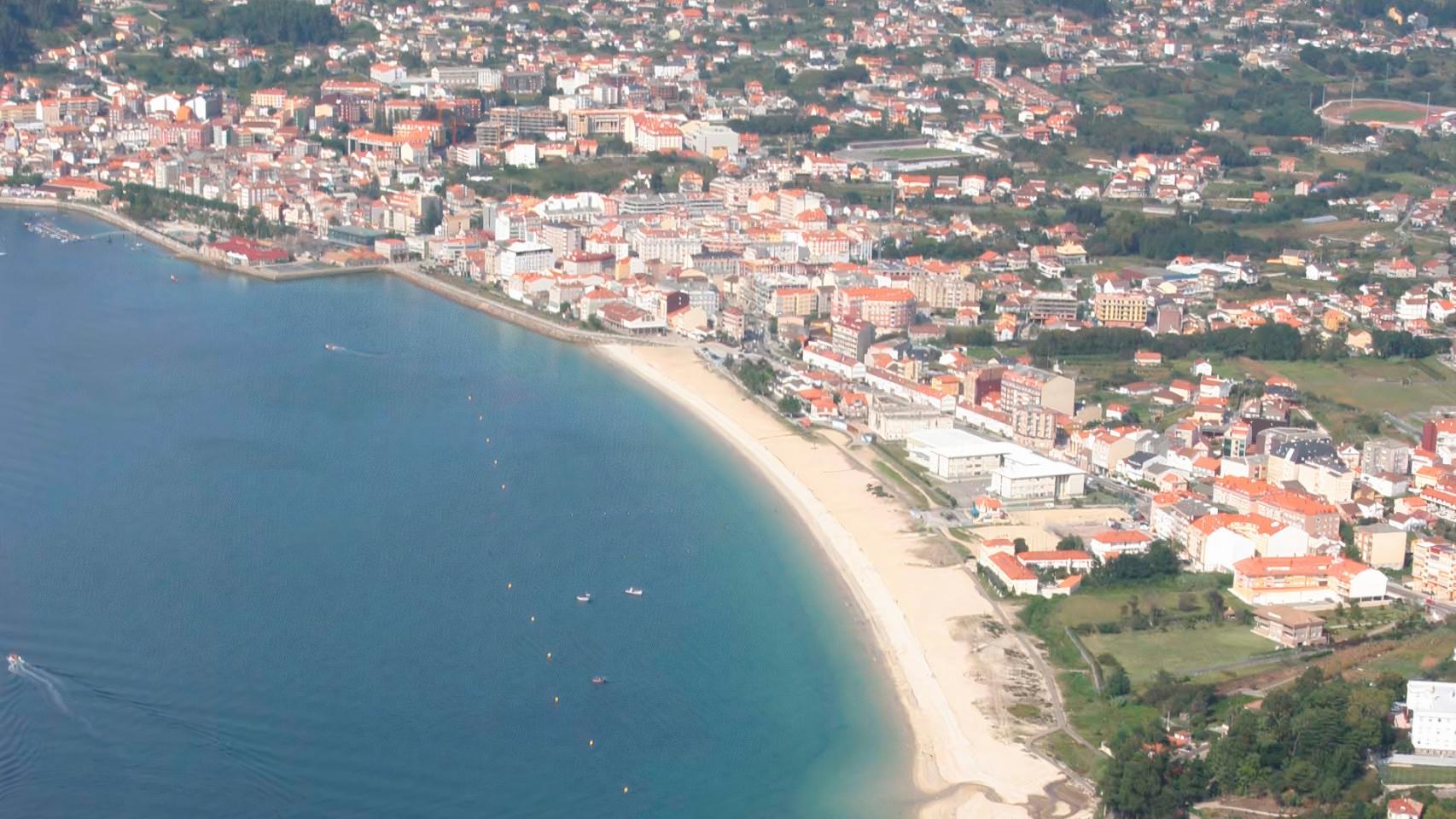 Playa de Rodeira, en Cangas (Pontevedra).
