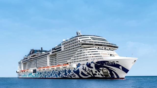 El MSC Euribia, navegando.