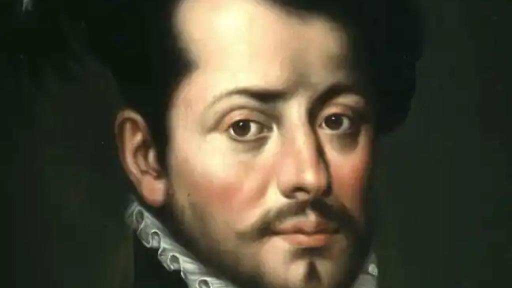 Retrato de Hernán Cortés.