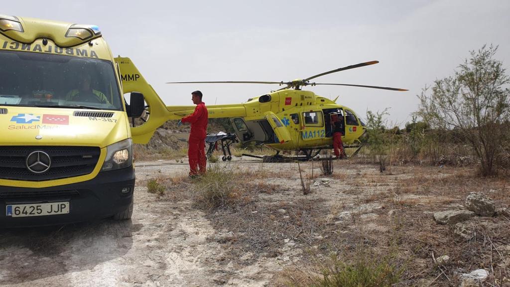 Uno de los helicópteros del Summa 112