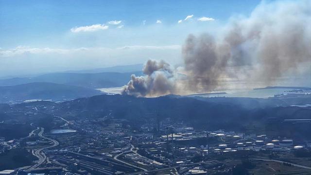 Incendio en Suevos, Arteixo.