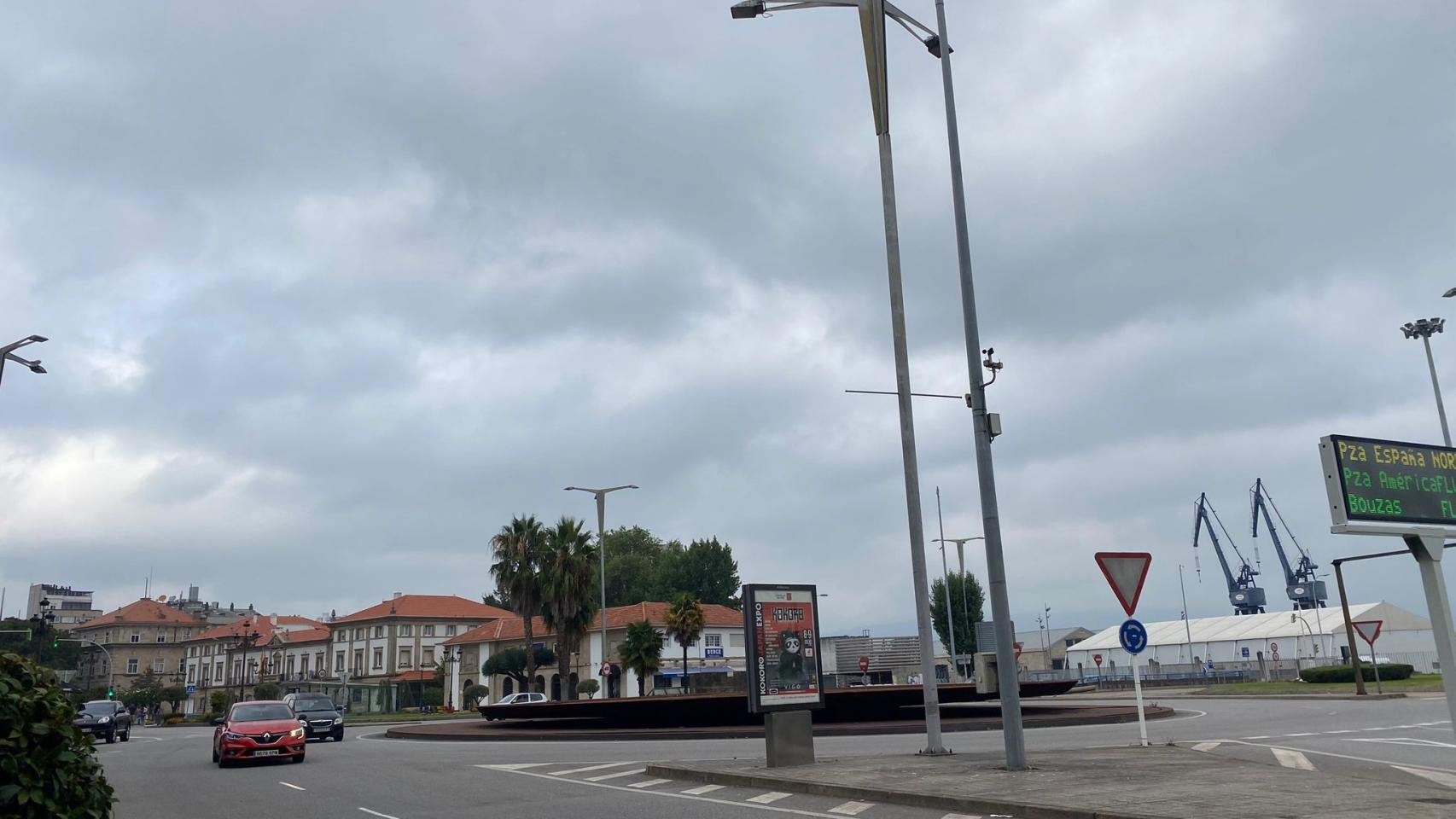 Vigo nublado.
