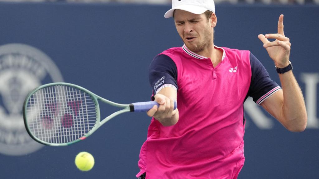 Hubert Hurkacz, durante el partido de segunda ronda del Masters 1000 de Toronto.