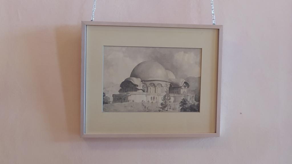 Un grabado del primer Goetheanum.