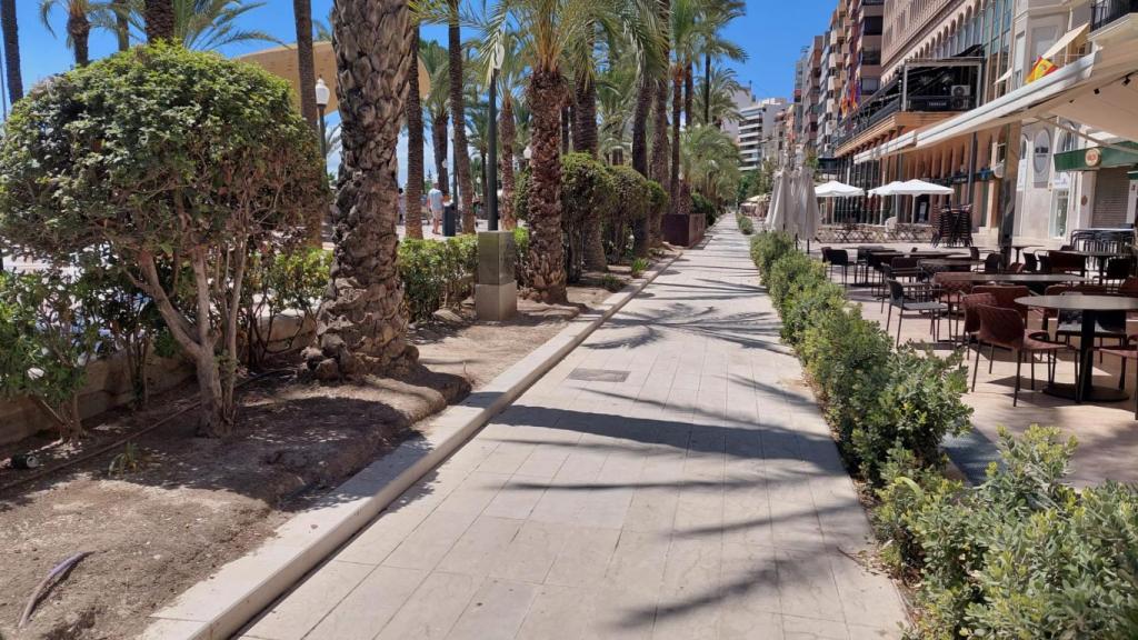 Carril bici explanada.