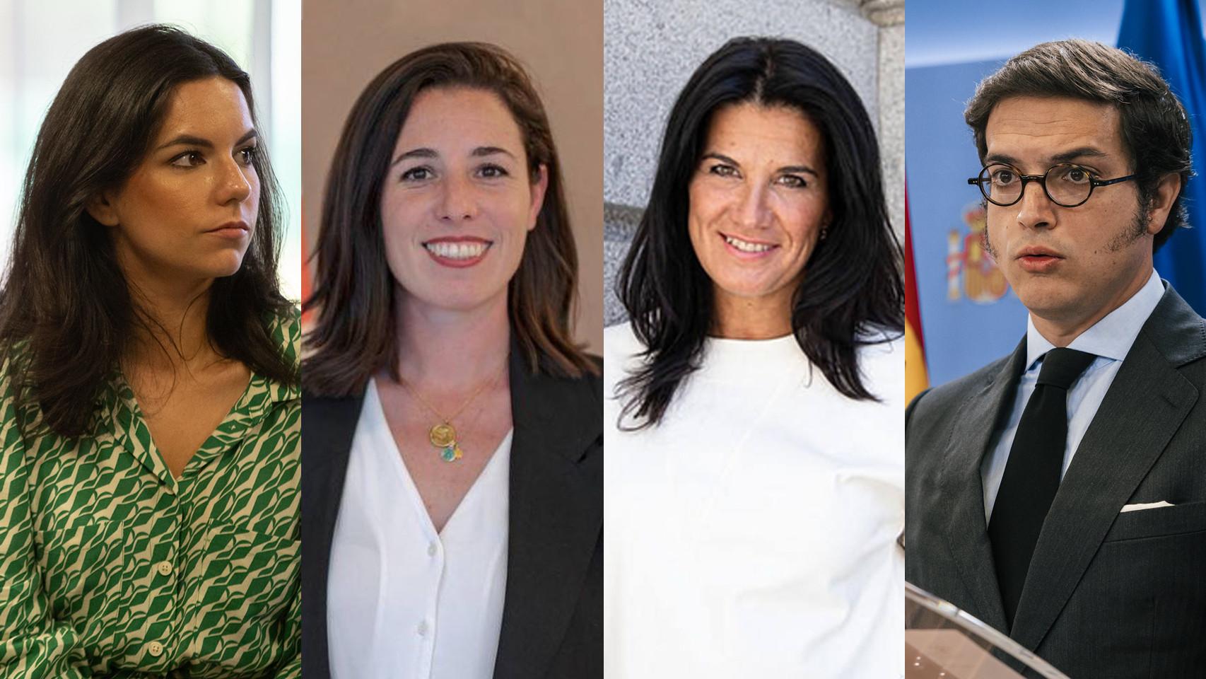 Pepa Millán, Rocío de Meer, María Ruiz Solás y José María Figuaredo.