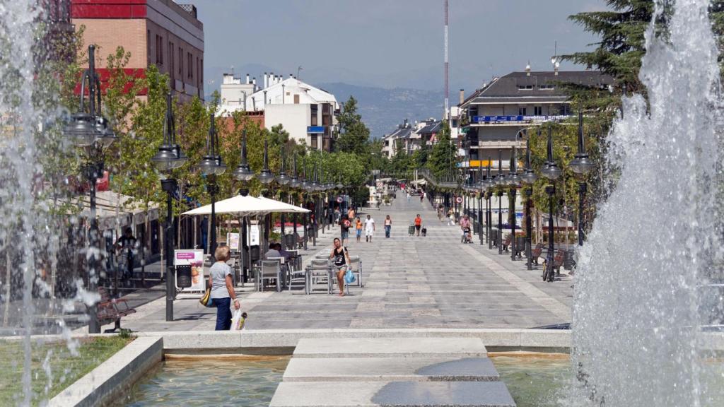 Una imagen de la Gran Vía de Majadahonda.