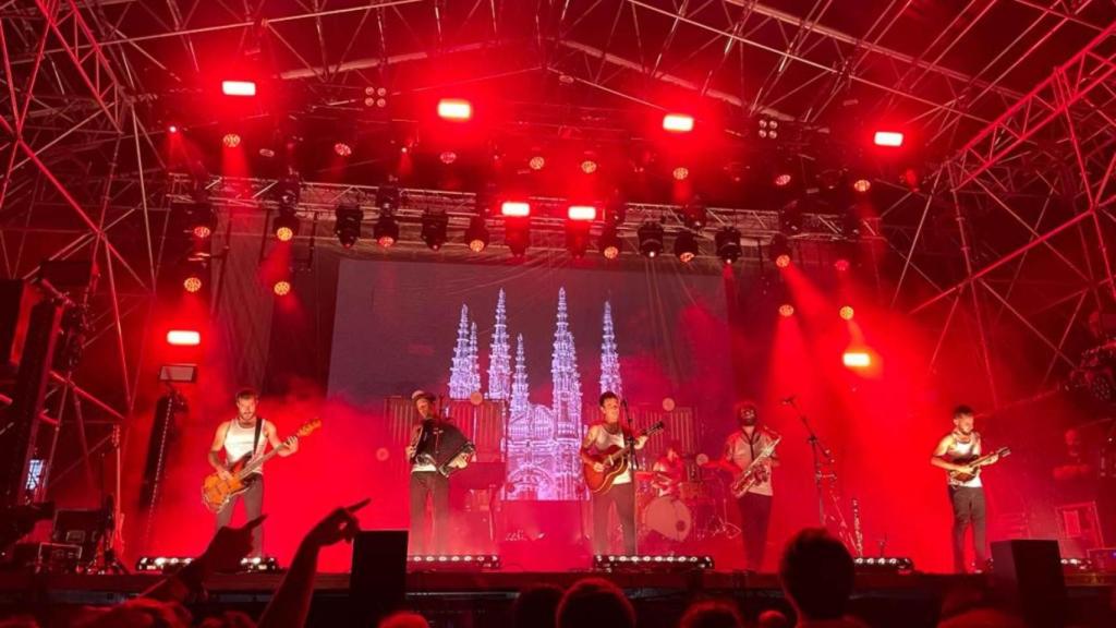 La M.O.D.A., durante un concierto en Galicia.