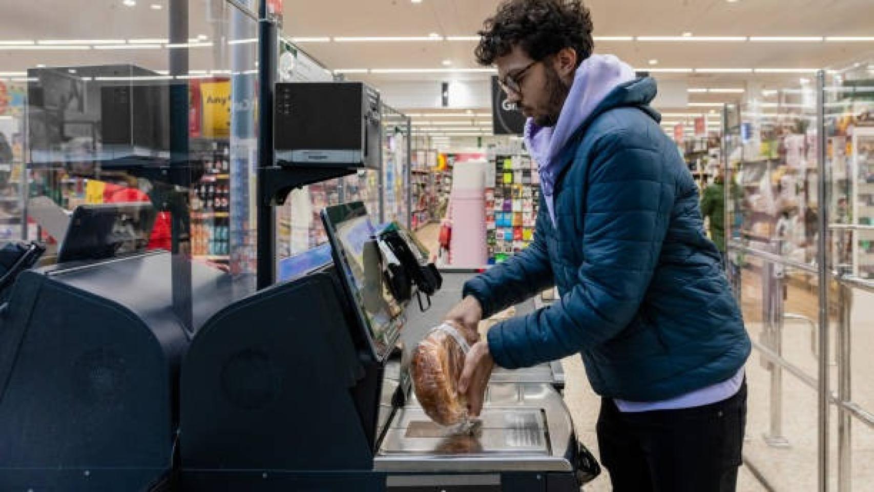 Autocompra en un supermercado