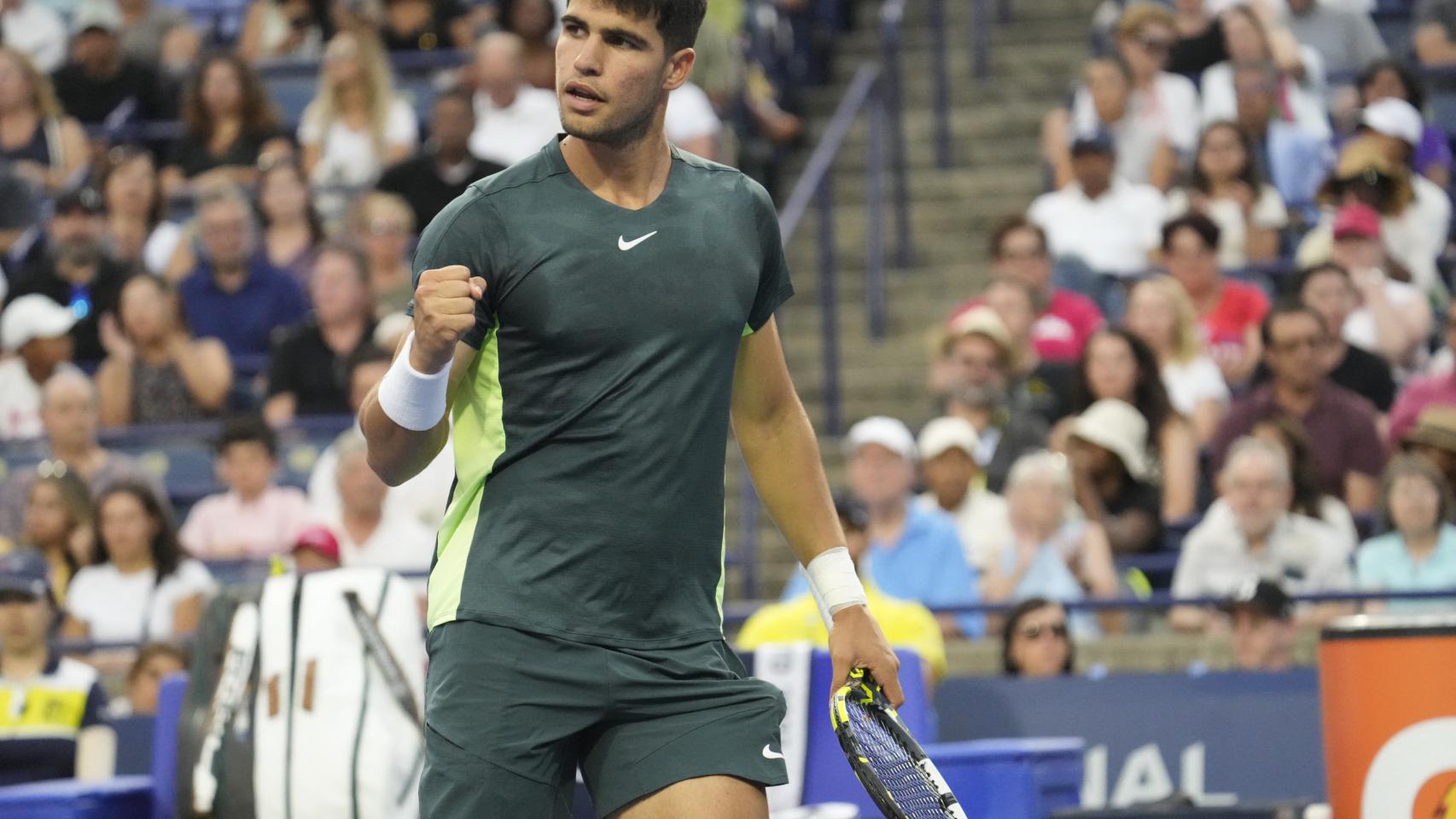 Carlos Alcaraz, en un partido del Master de Toronto