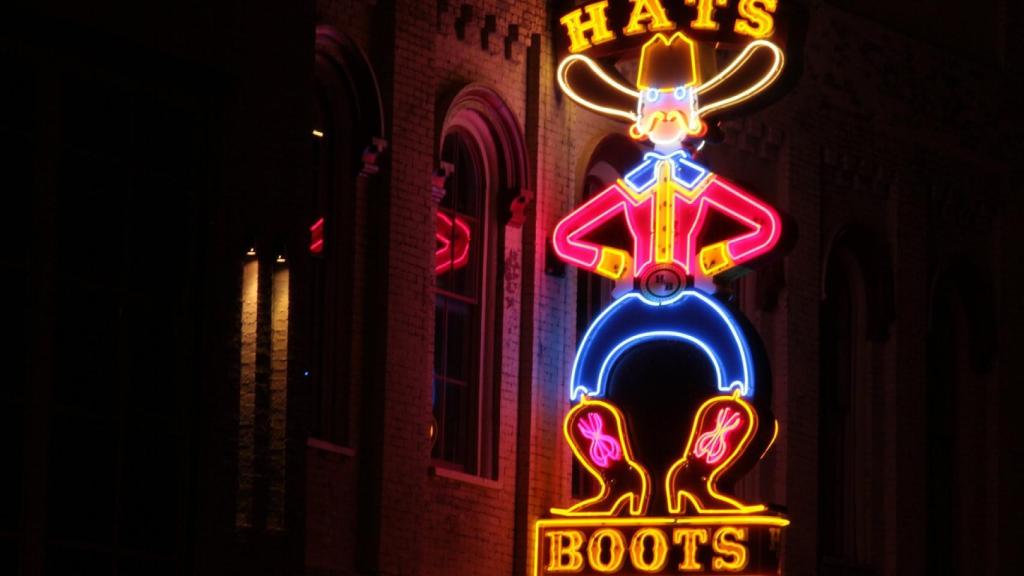 Famoso cartel de luces en Kansas.