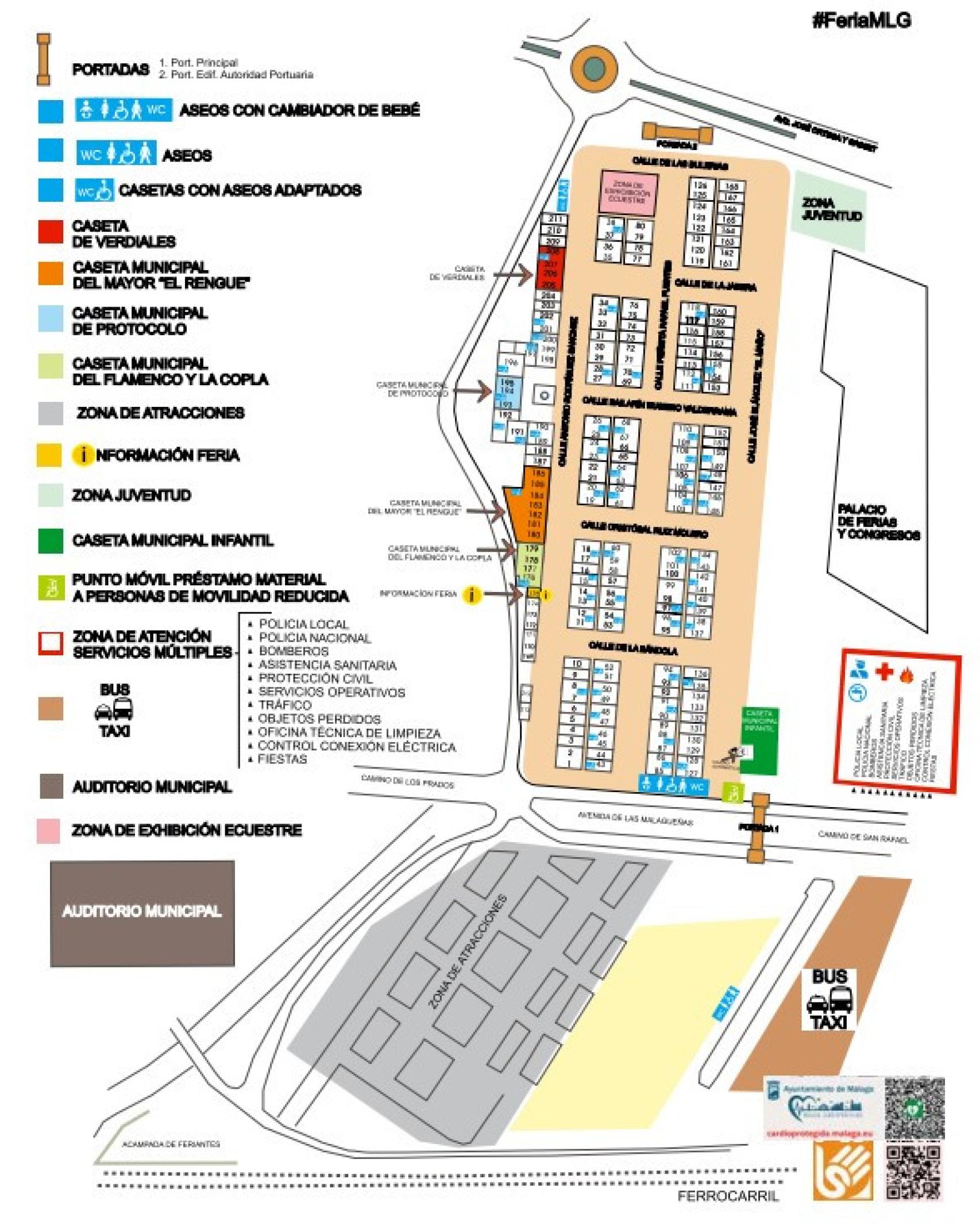 Plano Recinto Feria de Málaga