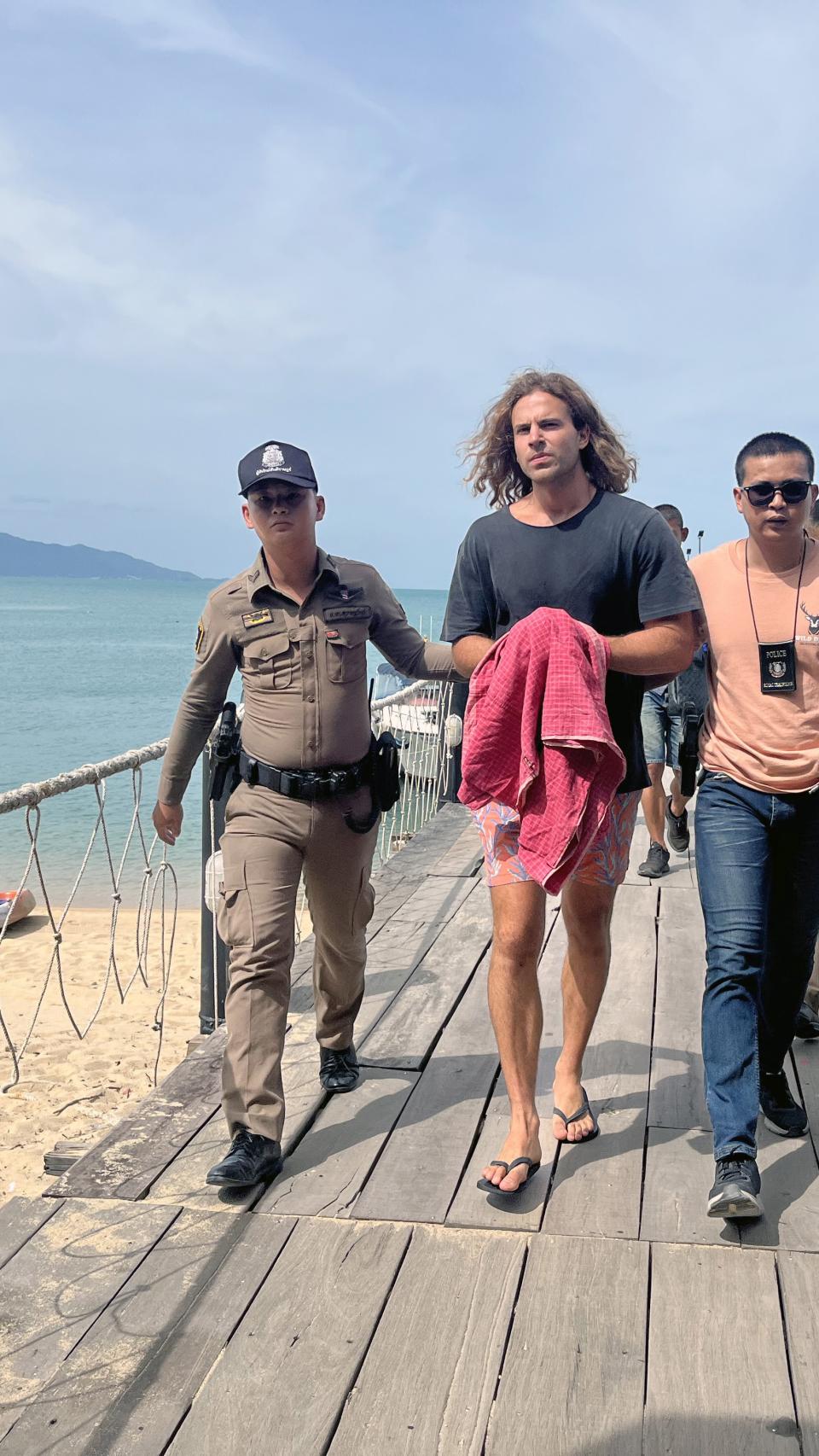 Daniel Sancho días antes de ingresar en prisión a la espera del juicio.
