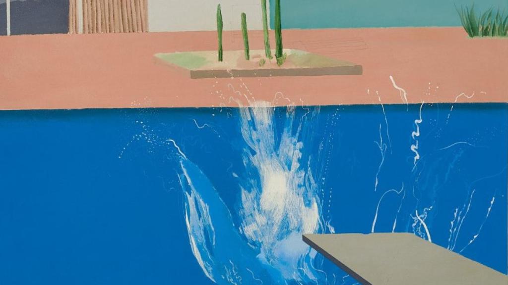 Detalle de 'The splash', de  David Hockney.