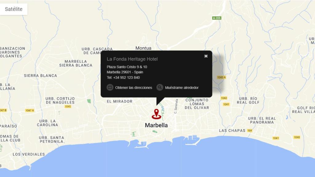 Localización de La Fonda.