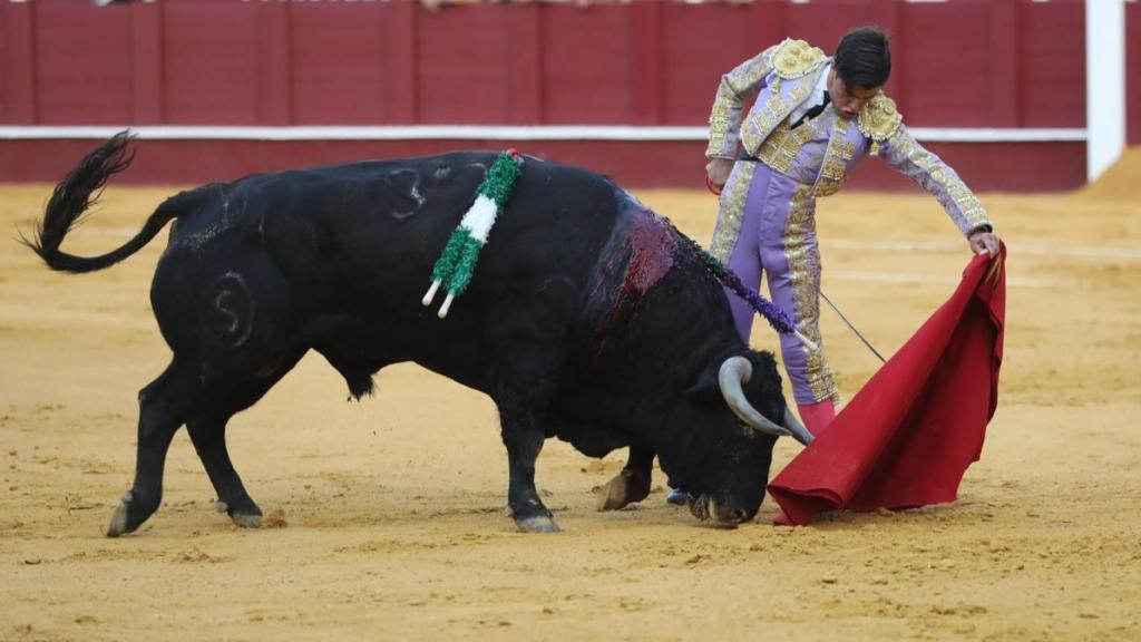 Fuentes Bocanegra, ante el tercero del festejo.