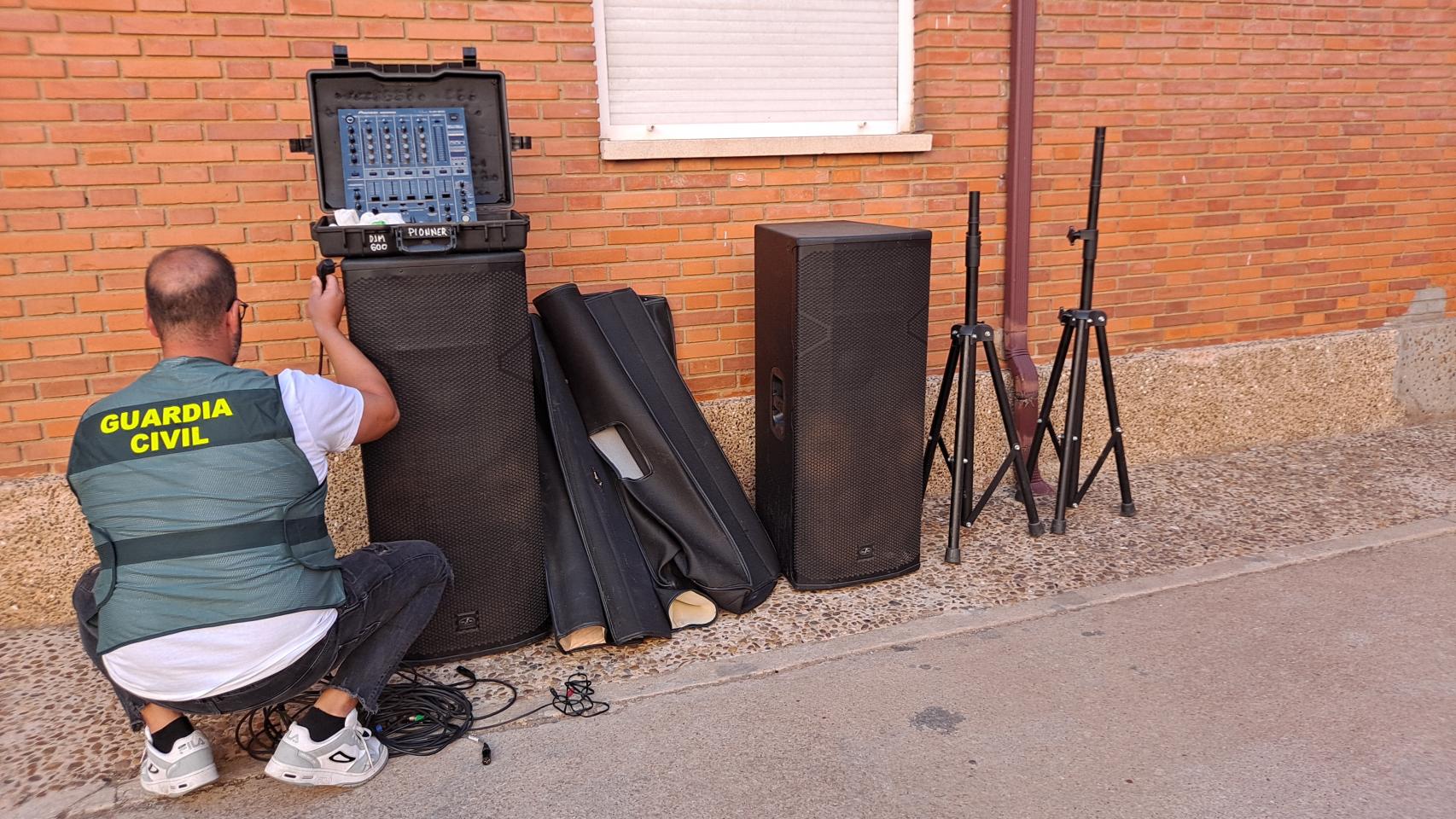 El equipo de sonido recuperado